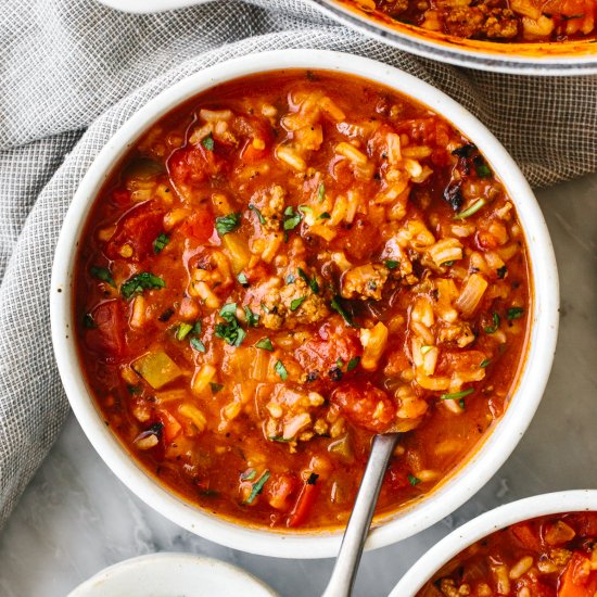 Stuffed Pepper Soup