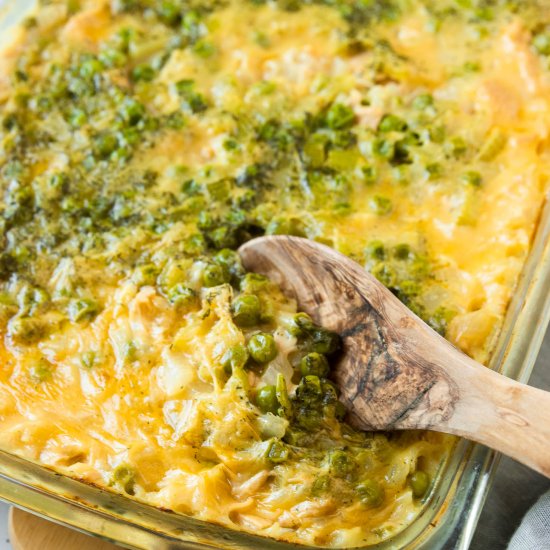 Cheesy Tuna Rice Casserole