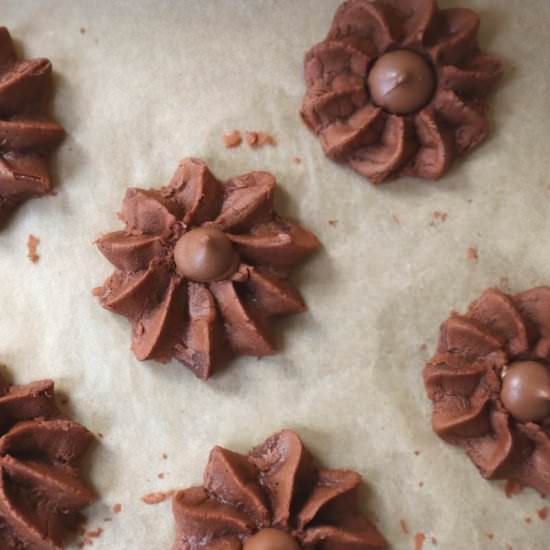 Double Chocolate Butter Cookies