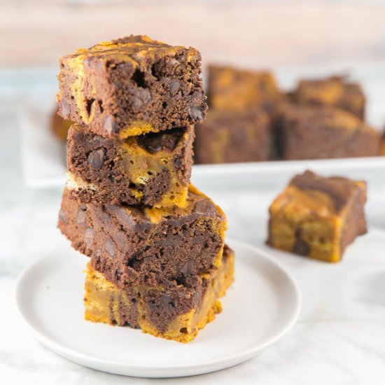 Pumpkin Swirl Brownies