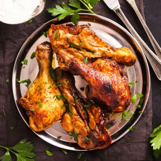 Spicy Butterflied Chicken Legs