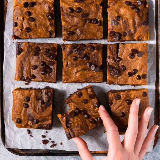 Pumpkin Swirl Brownies