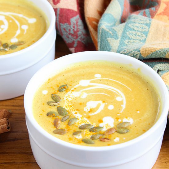 Tumeric Roasted Pumpkin Soup (Keto)