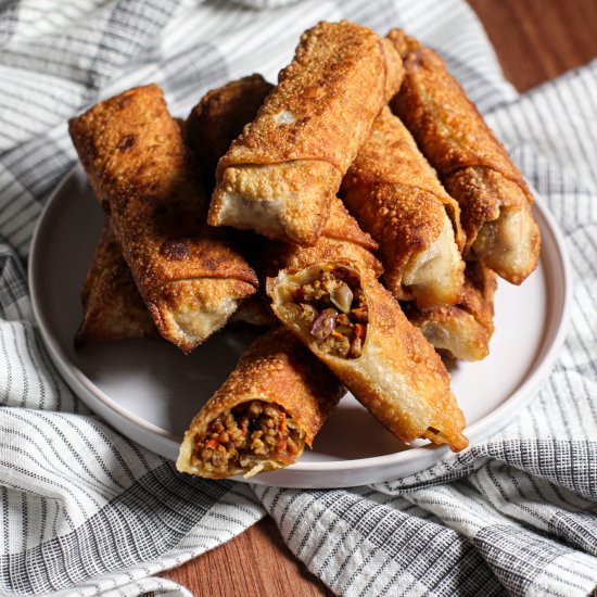 Turkey Egg Rolls with Veggie Scraps