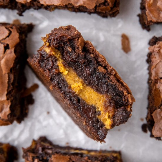 Pumpkin cheesecake brownies