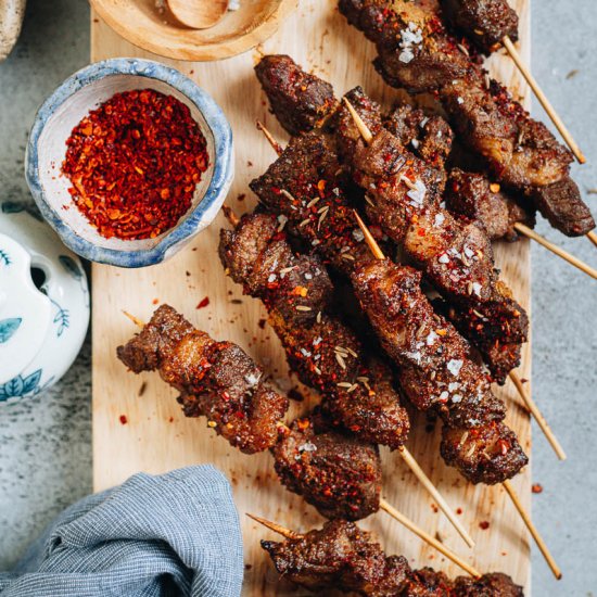 Air fryer Lamb Skewers (羊肉串儿)