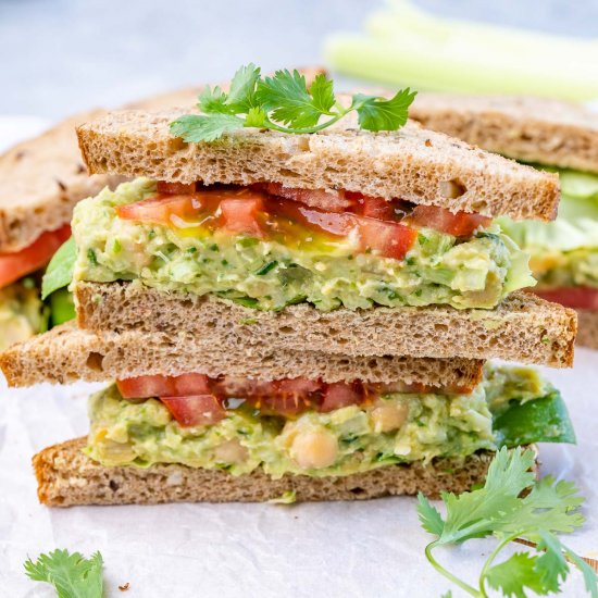 CHICKPEA AVOCADO SANDWICH