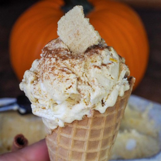 Pumpkin Pie Ice Cream (no churn)