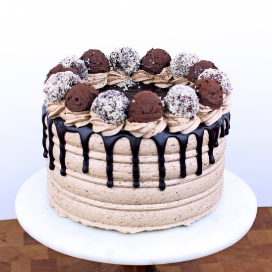 Hazelnut Cake with truffle ganache