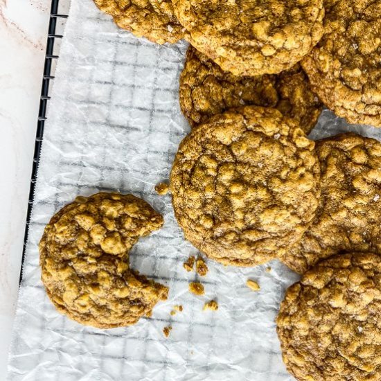 Pumpkin Oatmeal Cookies (V, GF)