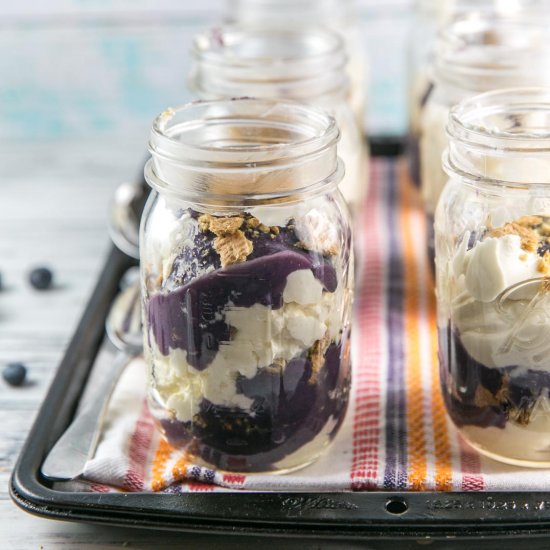 Cheesecake Parfaits with Blueberry