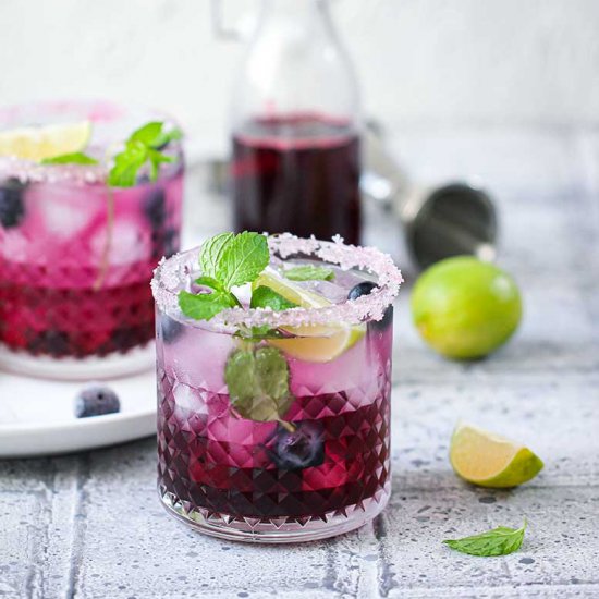 Blueberry Virgin Mojito