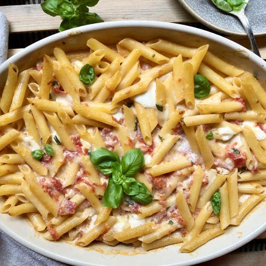 penne with tomato, cream & cheese