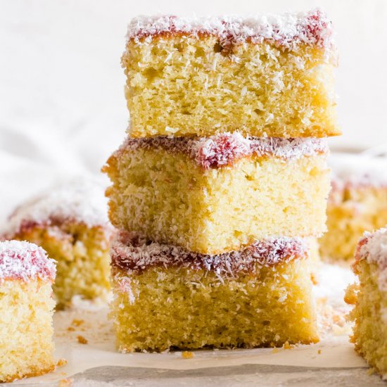 Coconut and Jam Cake