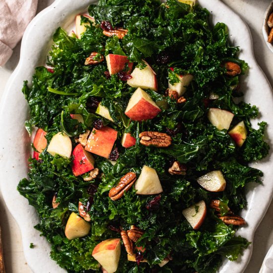 Kale, Apple and Cranberry Salad