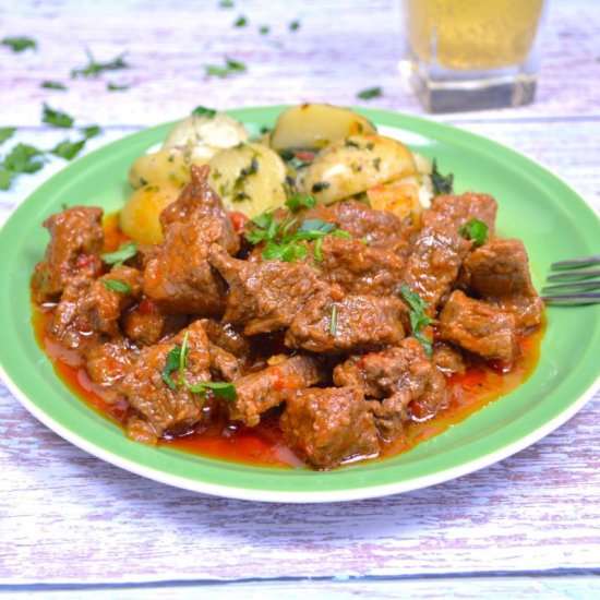 Hungarian Beef Paprikash