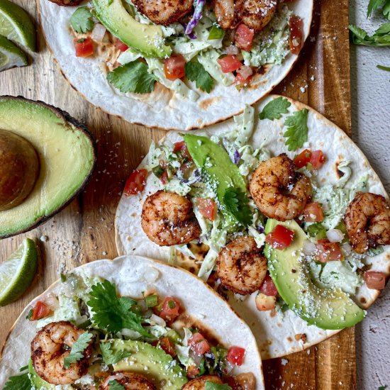 Air Fryer Shrimp Tacos