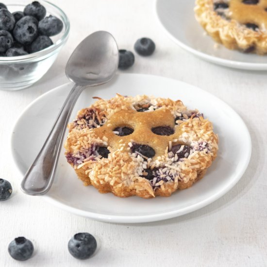 Vegan Blueberry Lime Financiers