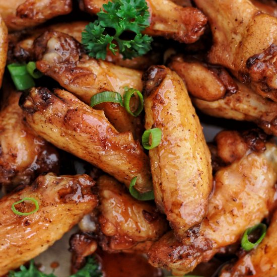 Sticky Maple Chicken Wings