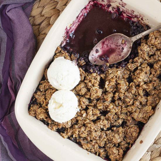 Vegan Blueberry Crisp