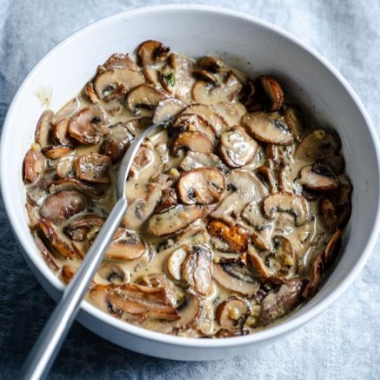 Creamy Mushroom Sauce Dairy Free