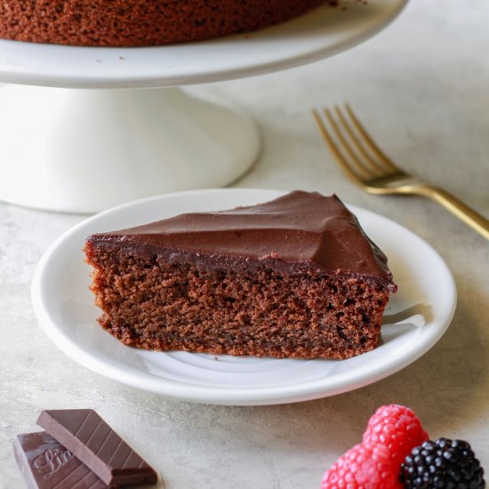 Chocolate Oat Flour Cake