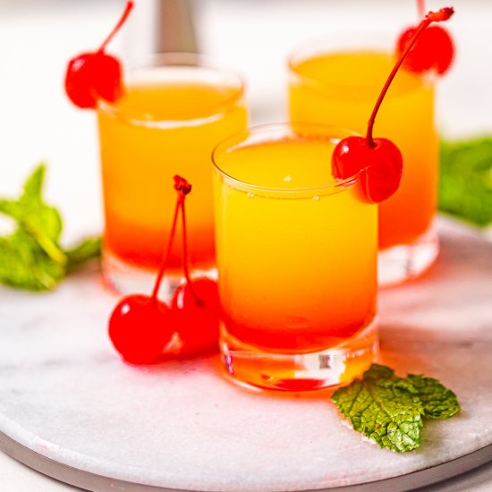 Pineapple Upside Down Cake Shots