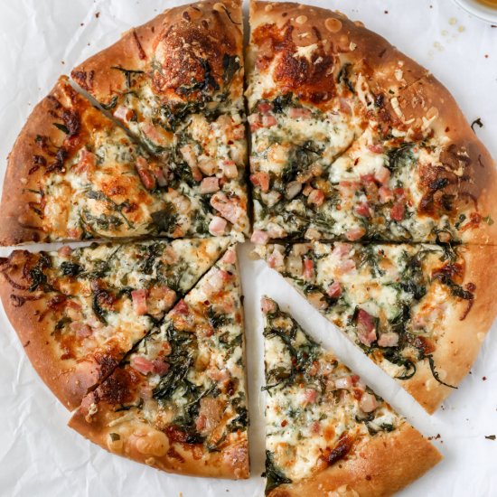 Four Cheese Pancetta Pizza