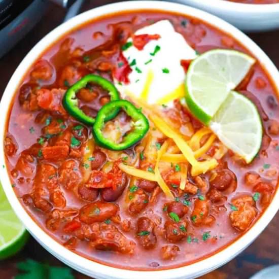 Instant Pot Turkey Chili