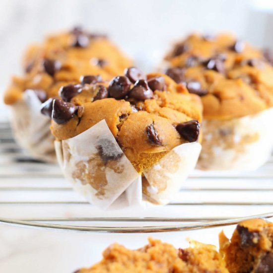 GF Pumpkin Chocolate Chip Muffins