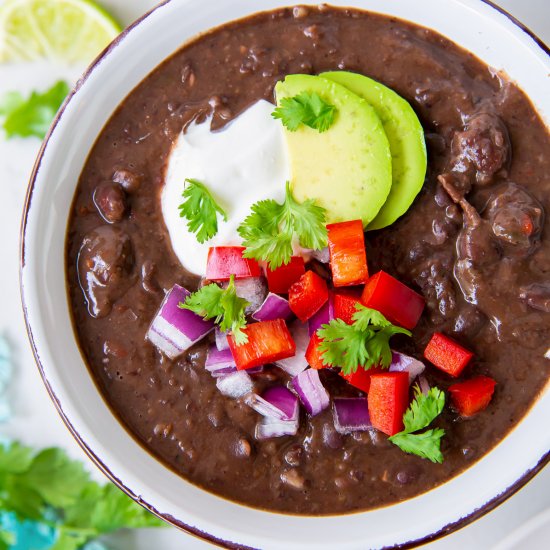 Instant Pot Black Bean Soup