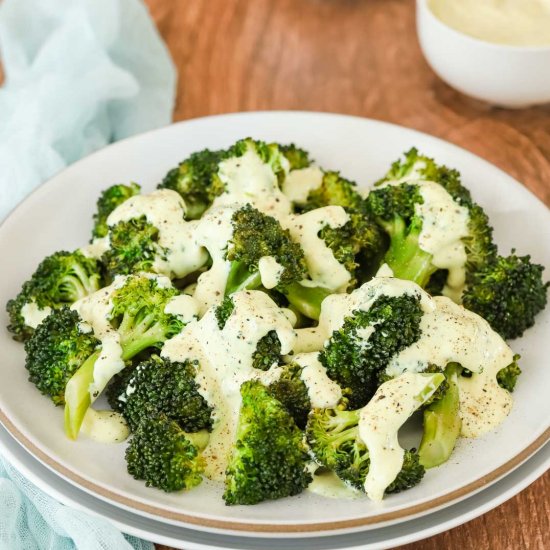 Steamed Broccoli w/ Lemon & Mayo