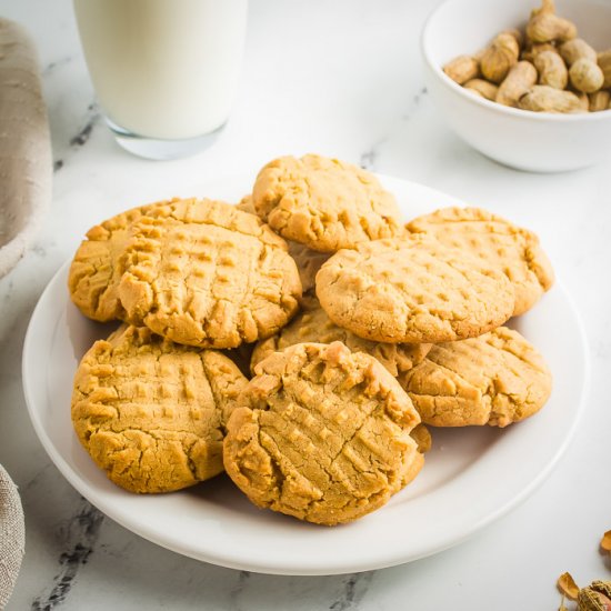 Chewy Peanut Butter Cookies