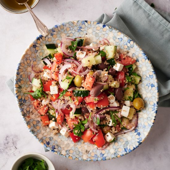 Greek Quinoa Salad With Feta Cheese