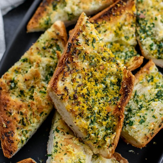 Garlic Bread with Bottarga