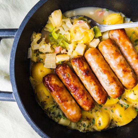 Sausage, Leek & Apple Casserole