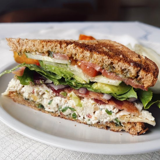 Loaded Chicken Salad Sandwich