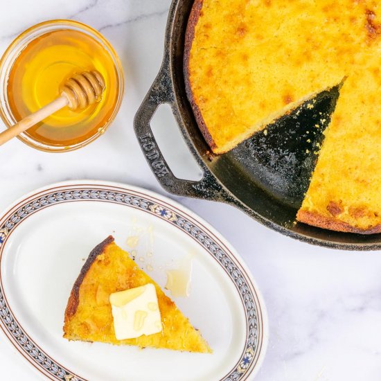 Sourdough Honey Cornbread