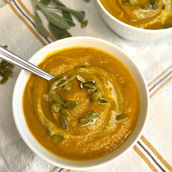 Roasted Butternut & Pumpkin Soup