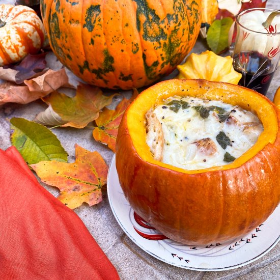 Grilled Pumpkin Soup