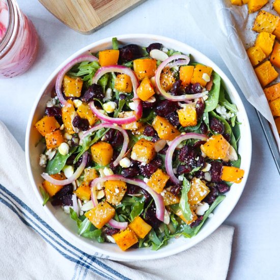 Butternut Beetroot and Feta Salad