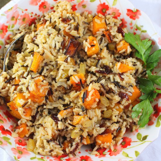 Butternut Squash & Wild Rice Pilaf