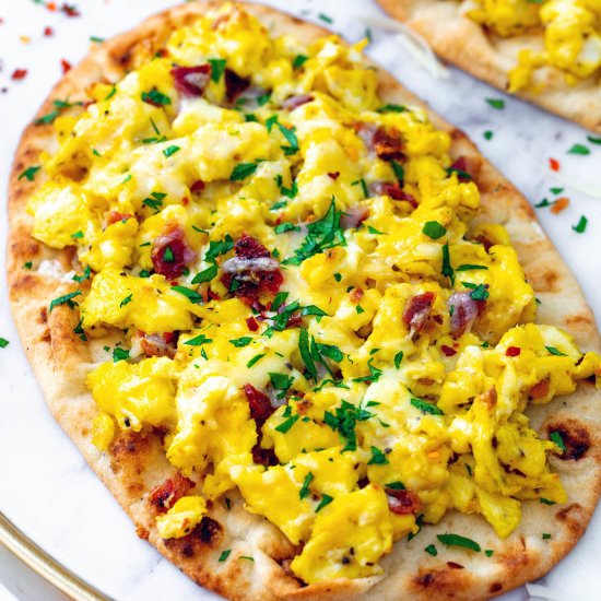 Naan Breakfast Pizza