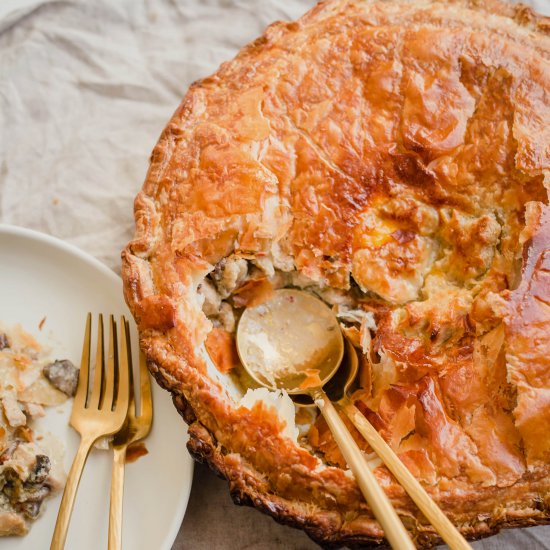 Easy Indian Chicken and Mushroom Pi