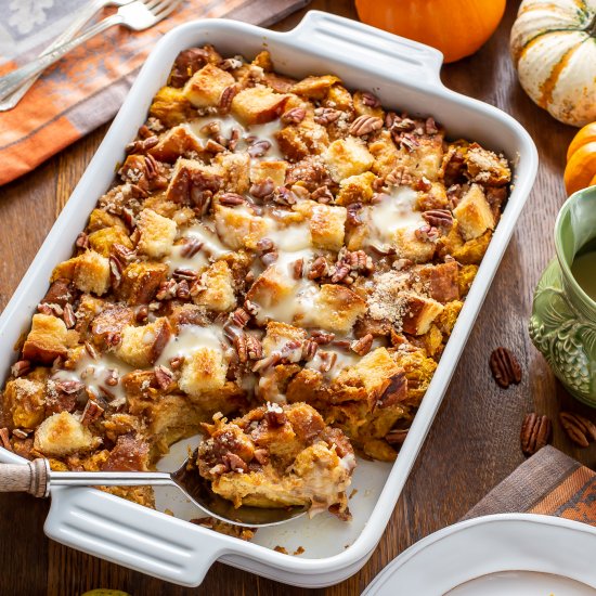 Pumpkin Bread Pudding