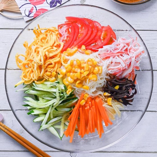 Somen Salad with Sesame Dressing