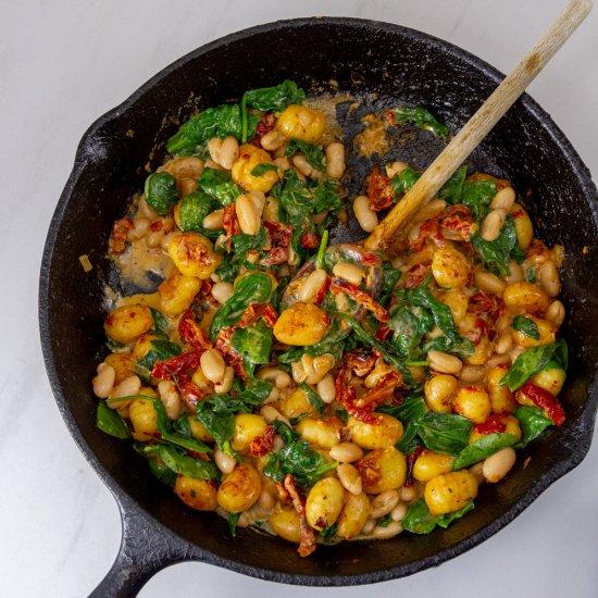 White Bean Sun-Dried Tomato Gnocchi