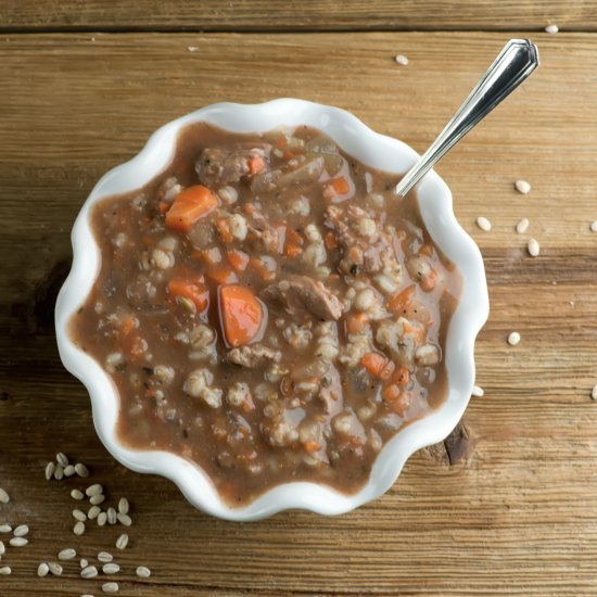 Slow Cooker Beef Barley Soup