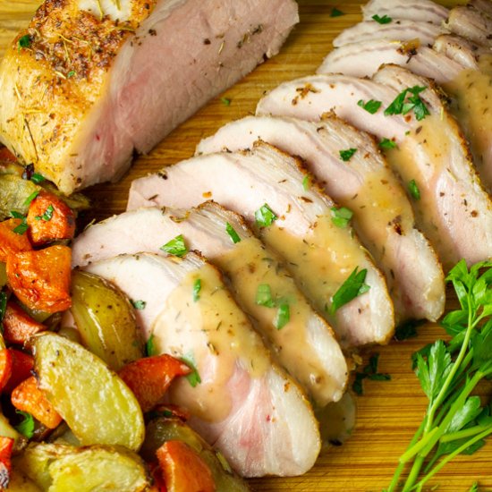 Boneless Pork Roast With Gravy