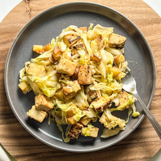 cabbage stir fry with tofu